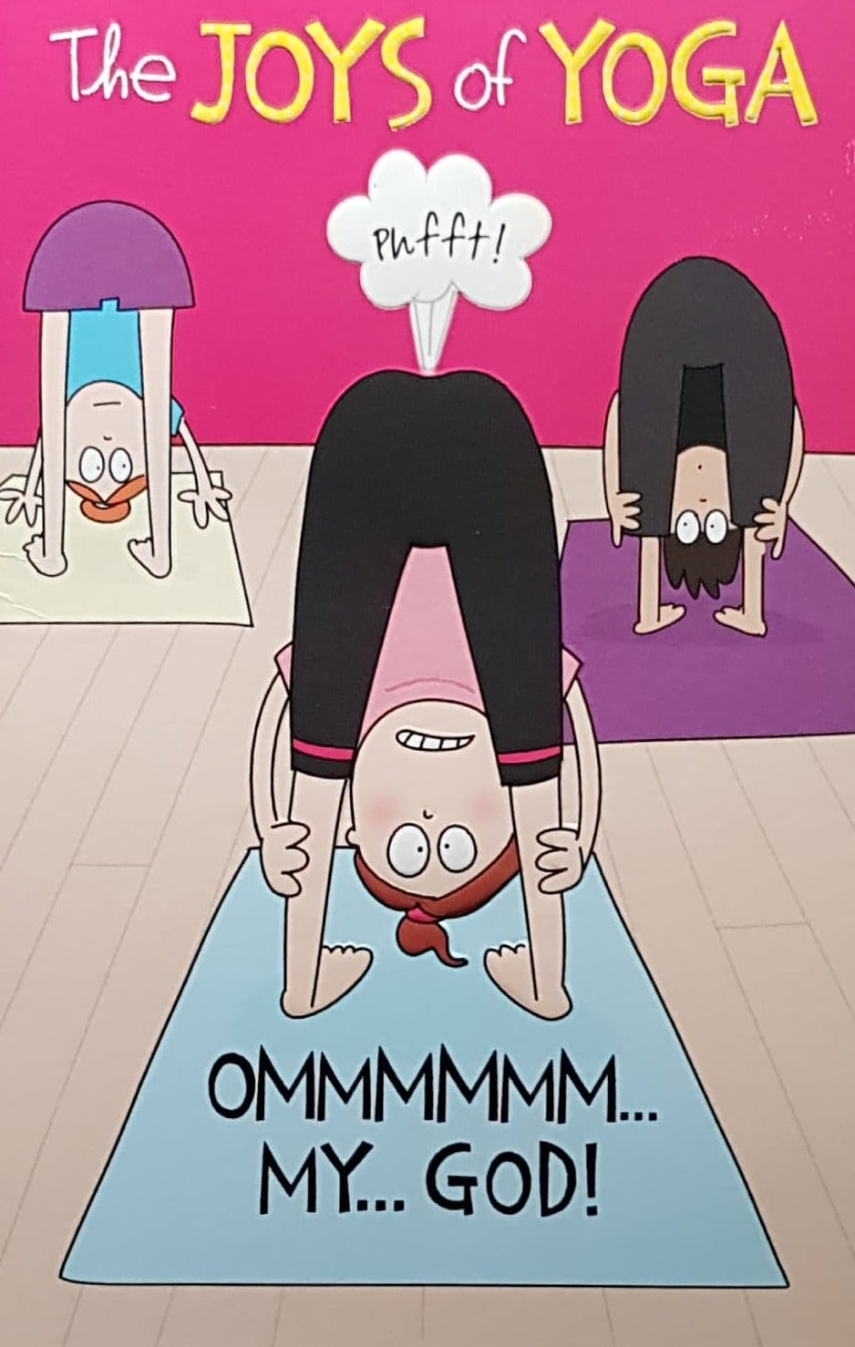 Birthday Card - Humour / The Joys Of Yoga & Three Ladies