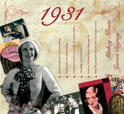 Born in year 1931 - The Classic Years (Includes CD)