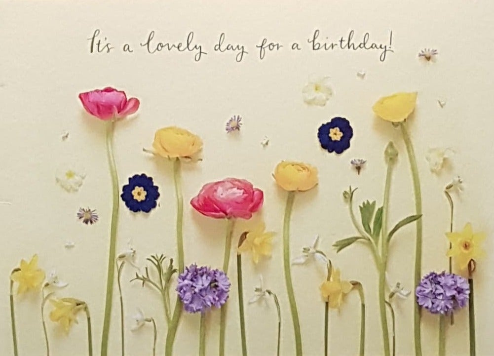 Birthday Card - It's A Lovely Day For A Birthday!