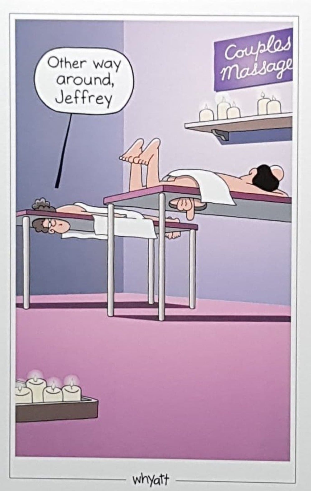 Birthday Card - Humour / A Massage For Couple