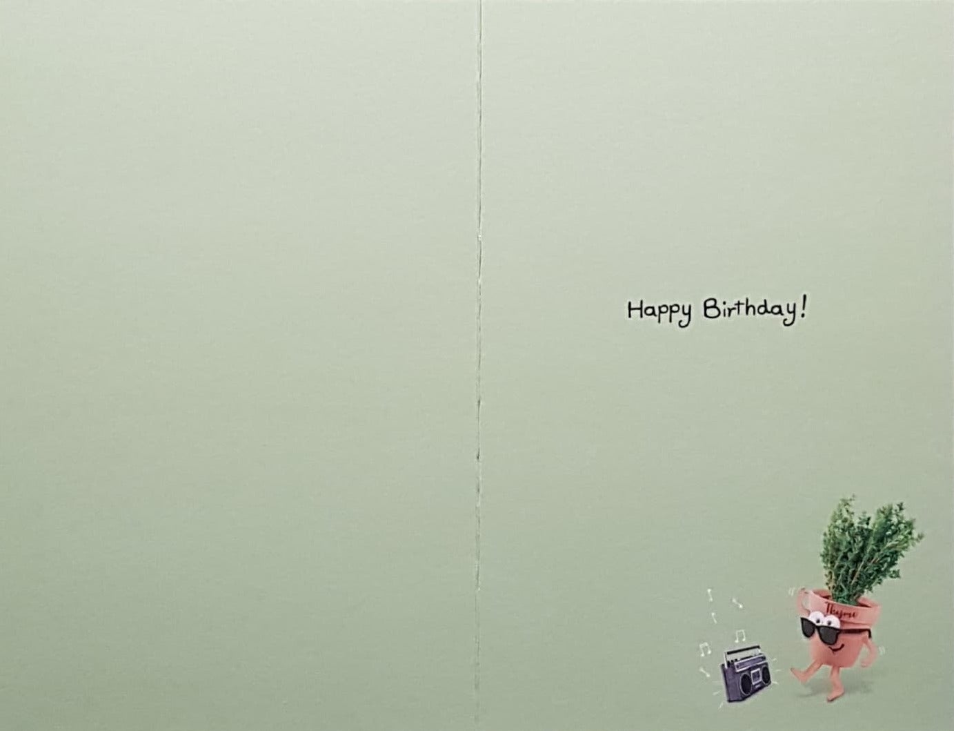 Birthday Card - Humour / ' Yay! It's Party Thyme ' & A Silver Table
