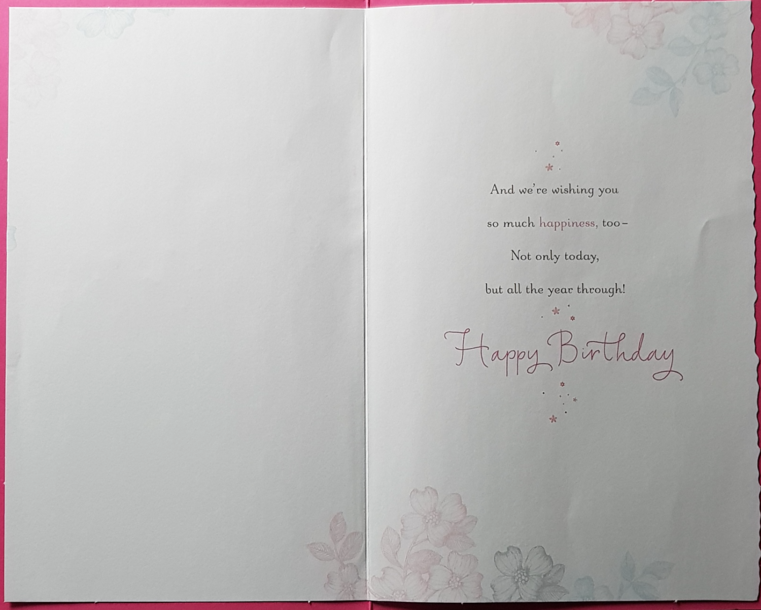 Birthday Card - General Female / Our Wish For You On Your Birthday