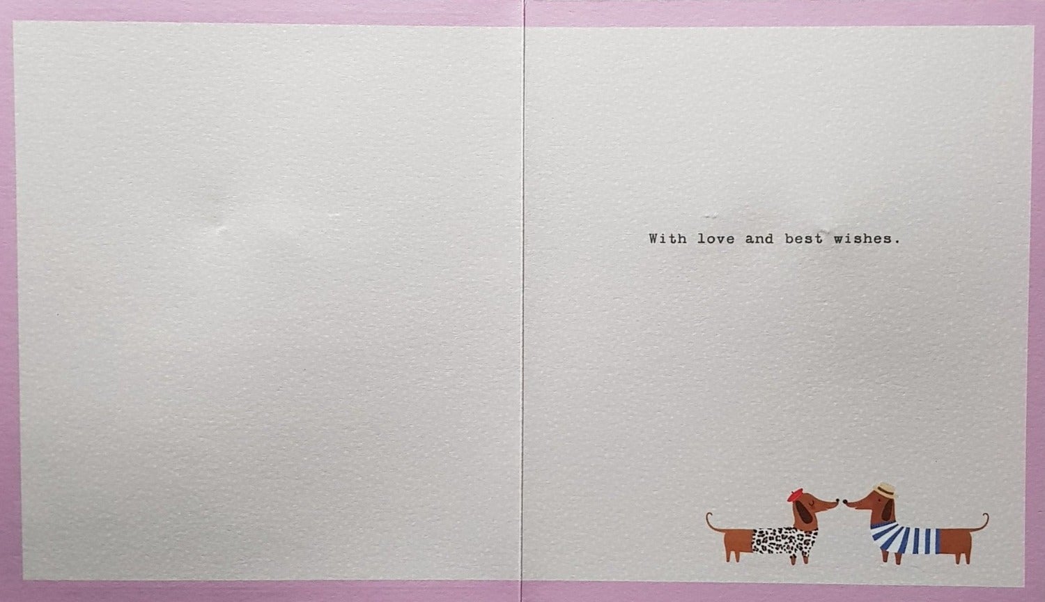 Anniversary Card - Two Dogs Wearing Hats Looking At Each Other