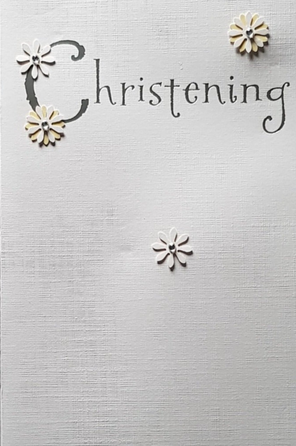 Christening Card - General / 'Christening' & Flowers