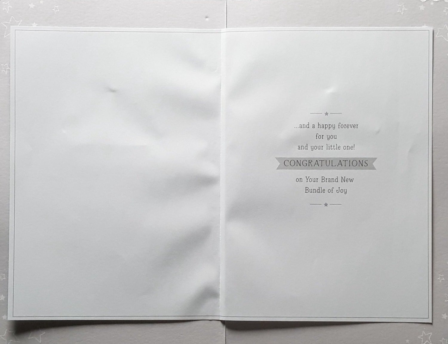 New Baby Card - First Baby / 'Tiny Hand To Hold'