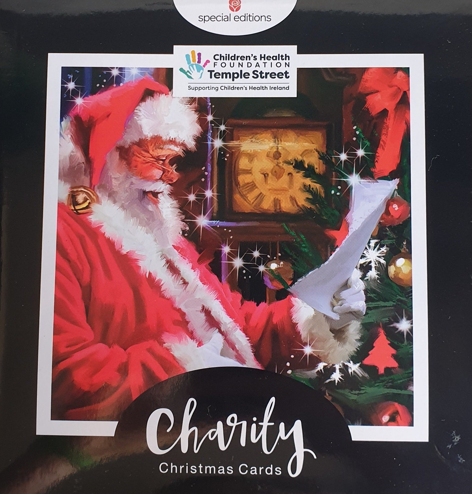 Charity Christmas Cards - Box / Children's Health Foundation - Santa Checking List