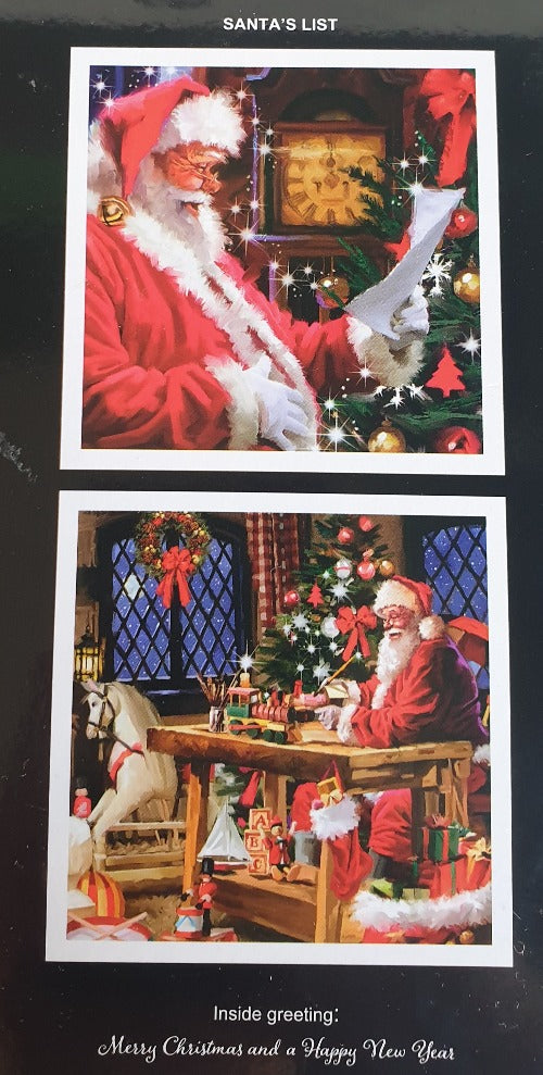 Charity Christmas Cards - Box / Children's Health Foundation - Santa Checking List