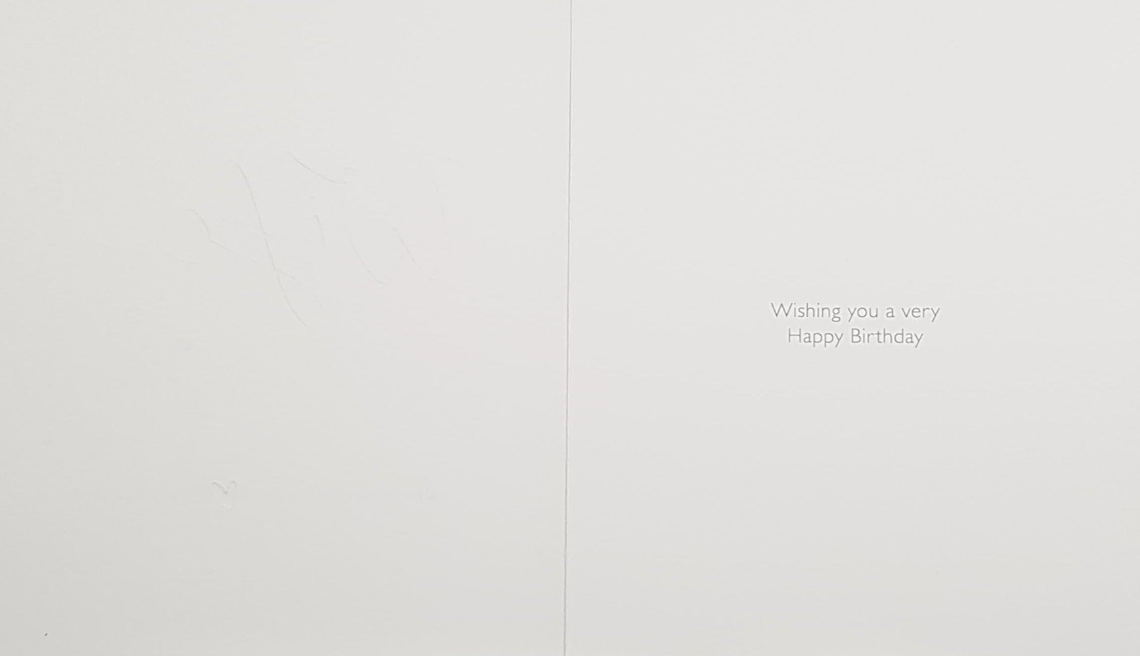 Birthday Card - Wife / Pink Flowers & A Gold Font On A Pink Background