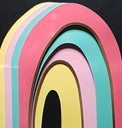 Blank Card - A Layered Rainbow