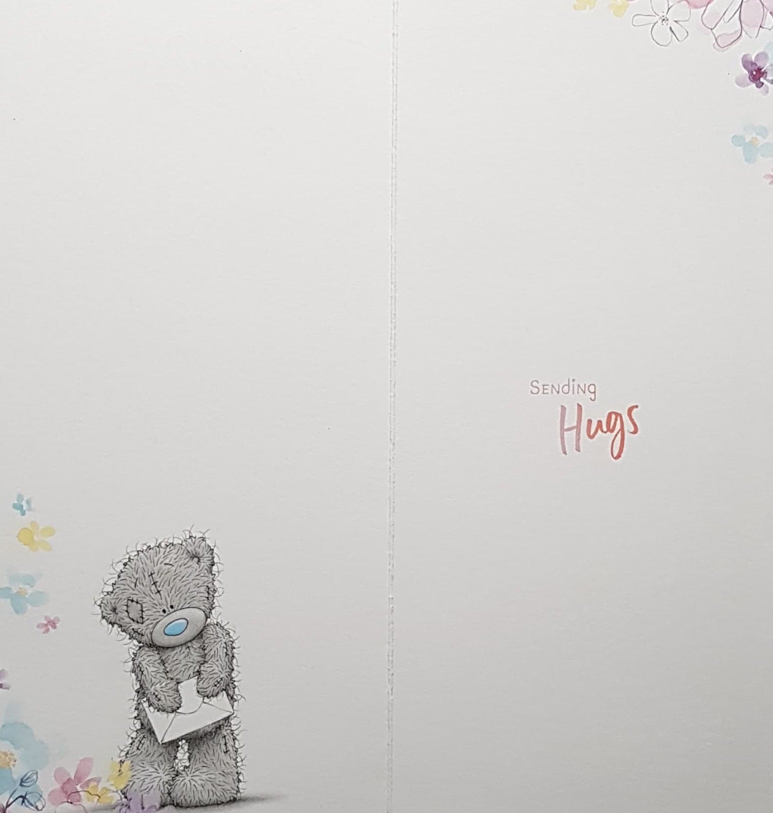 Thinking Of You Card - A Teddy Writing A Letter & ...Whilst You're In Hospital