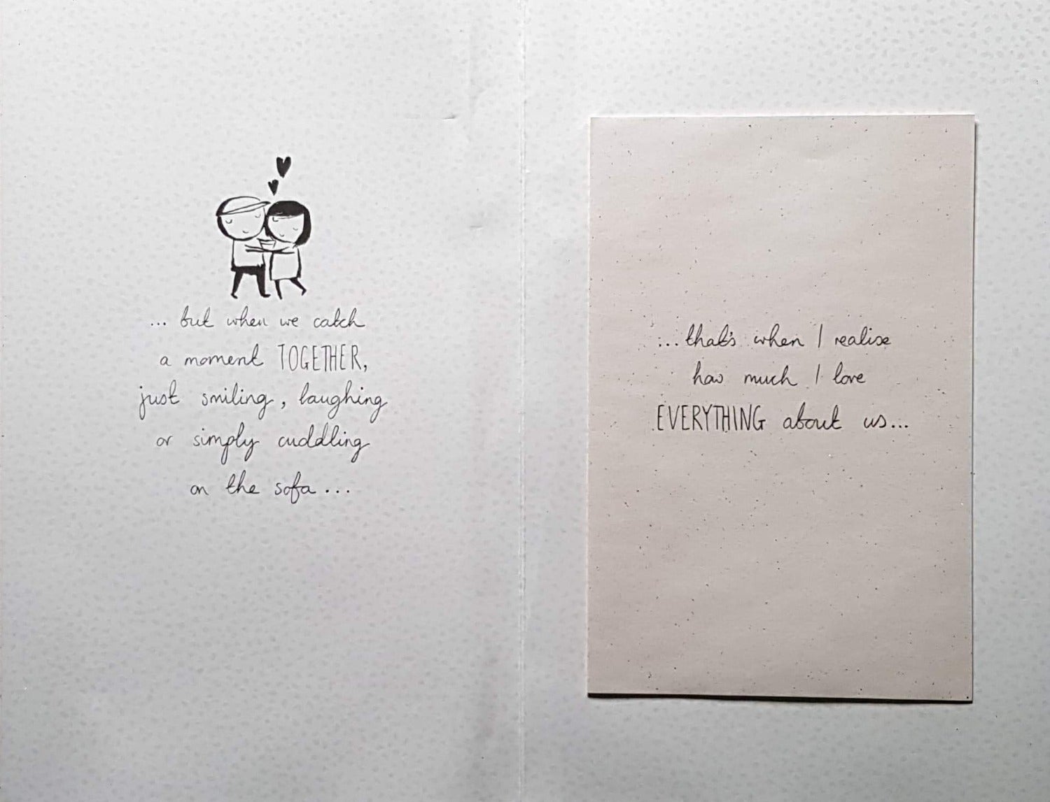 Birthday Card - Wife / A Puppy Looking At A Cute Couple