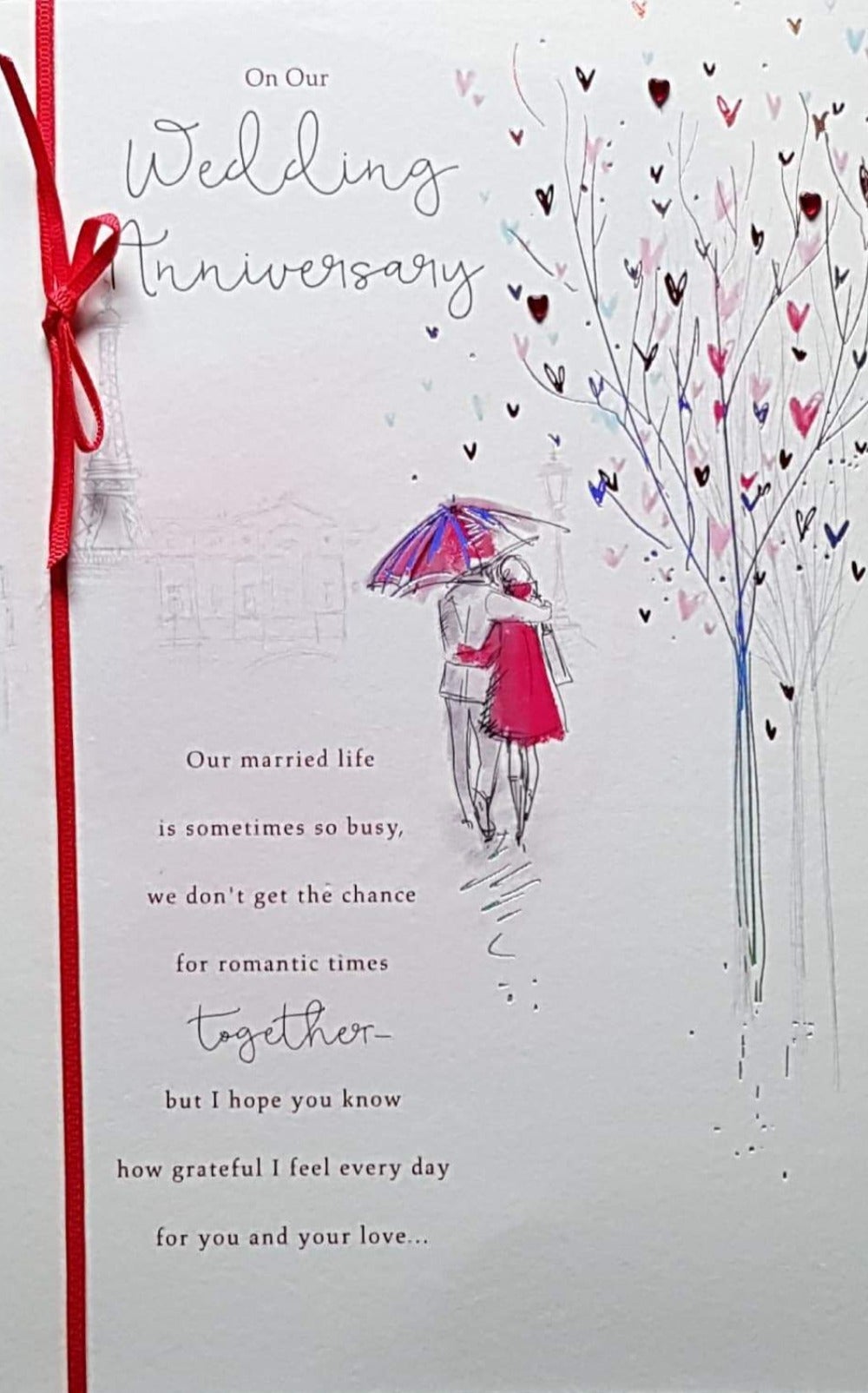 Anniversary Card - On Our Anniversary / 'Romantic Times'