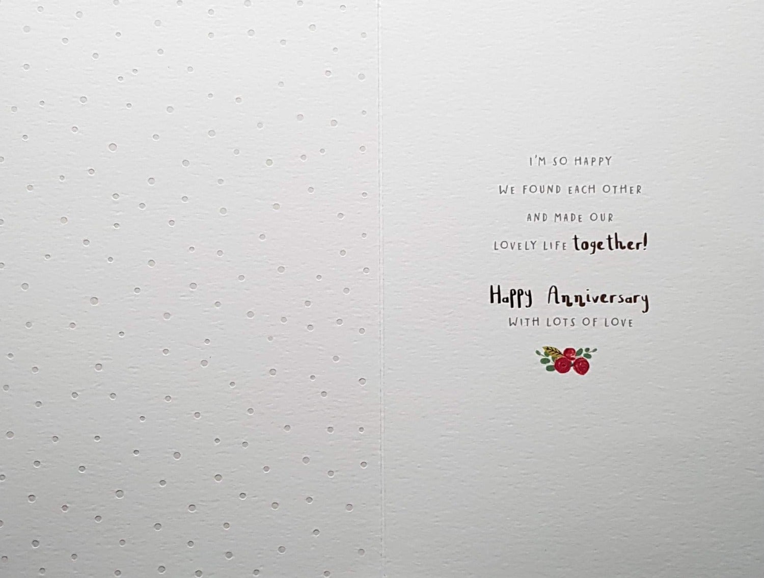Anniversary Card - Wife / An Elegant Floral Heart