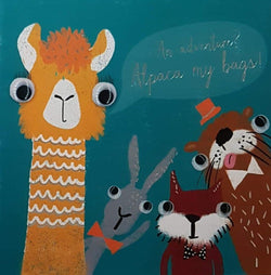 Congratulations Card - Alpaca & Other Animals Posing