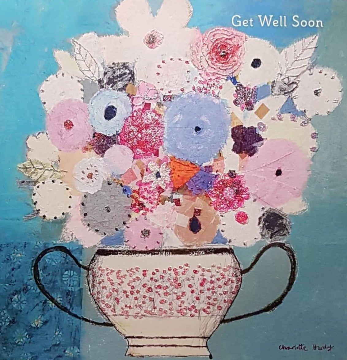 Get Well Card - Flowers From Brussels ( Art )