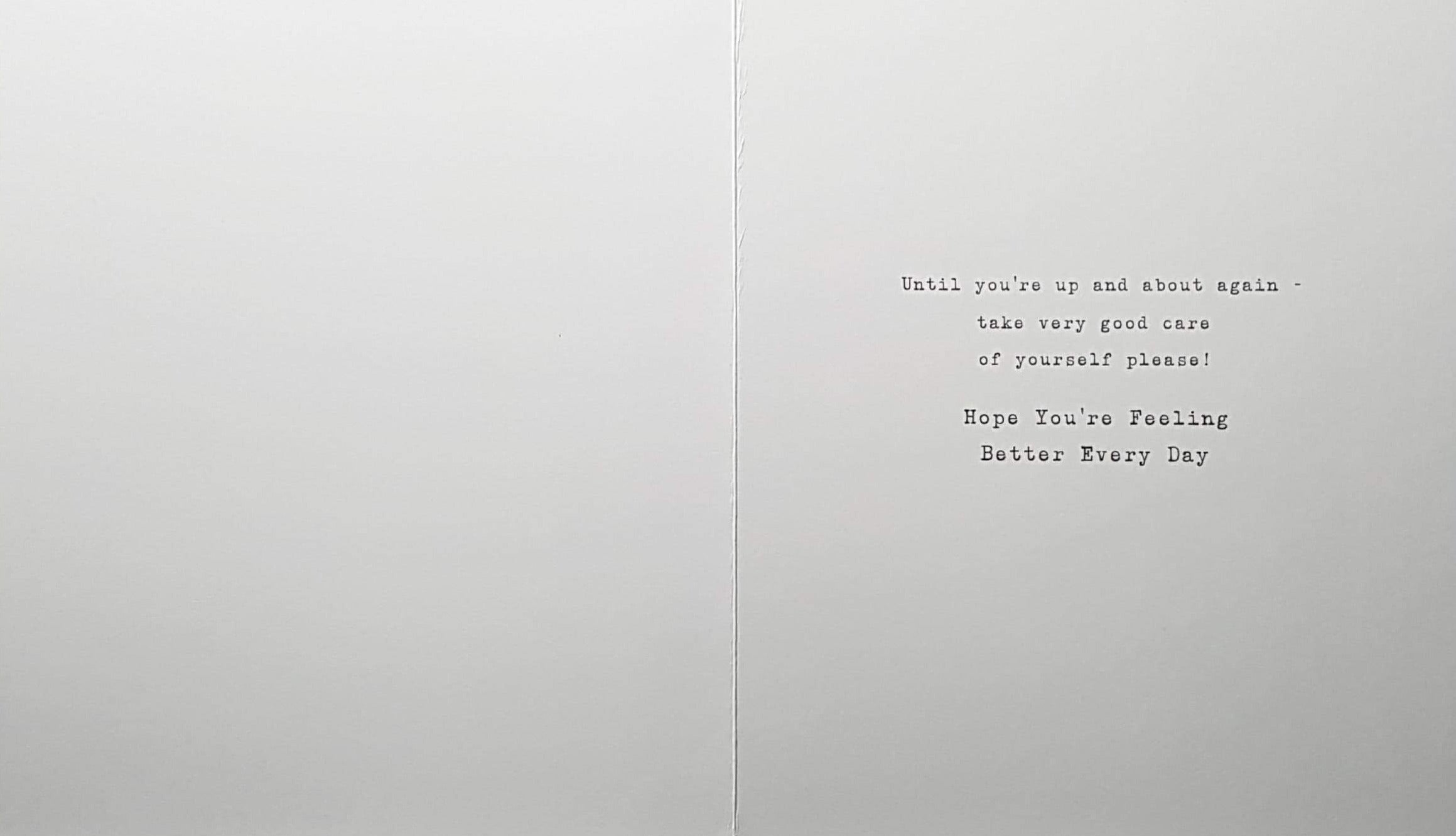 Get Well Card - Operation/ Dog Is Taking A Nap