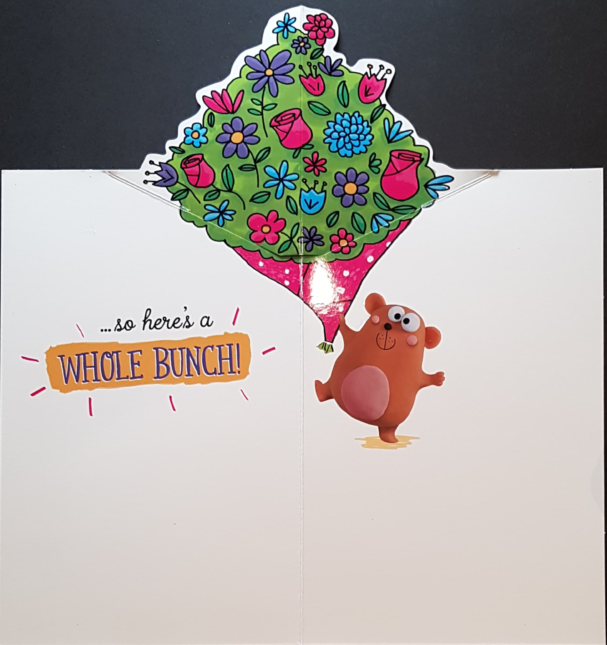Get Well Card - Humour / Cute Mouse Having A Flowers Surprise