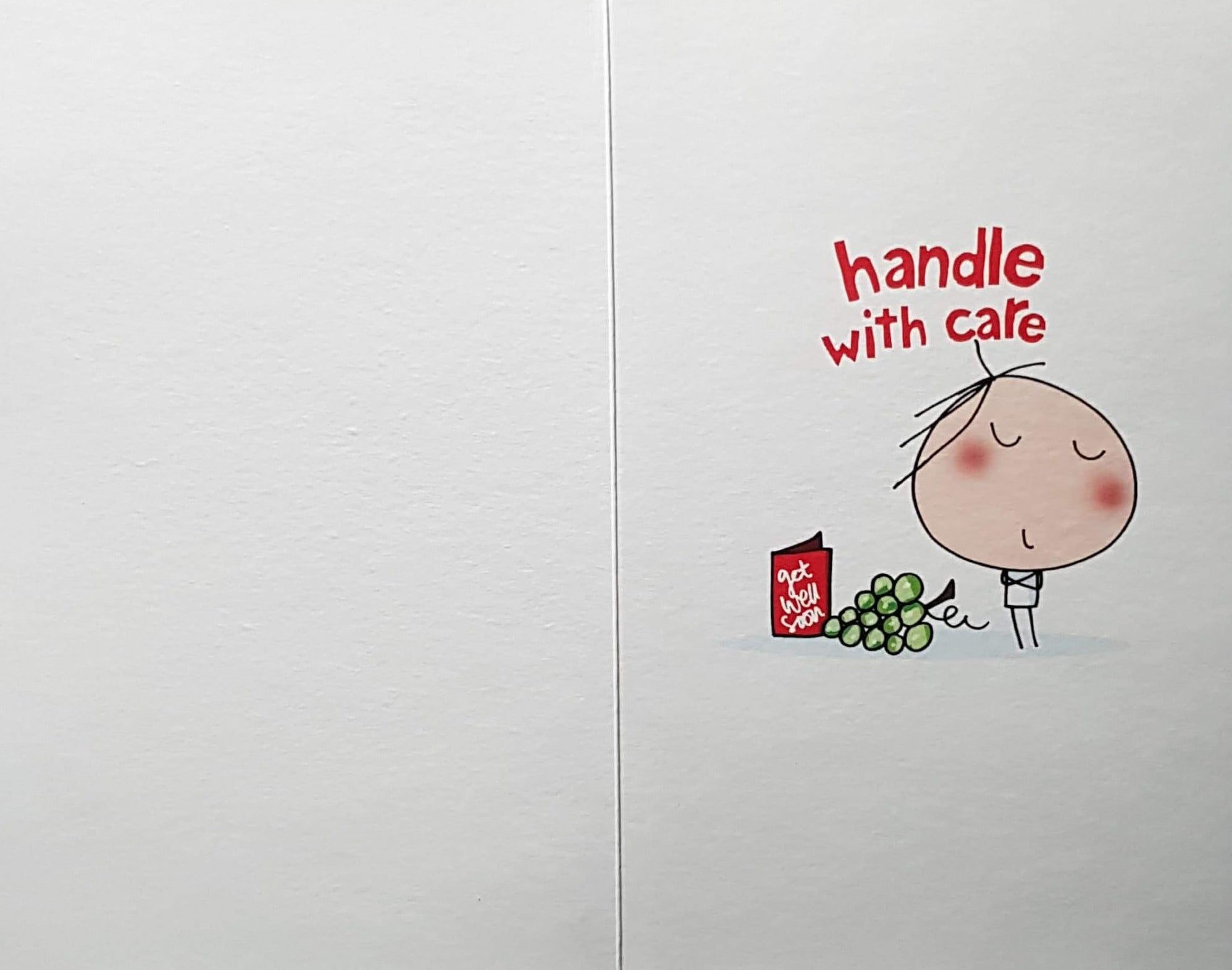 Get Well Card - 'Under Repair' & White Spots On A Red Carpet