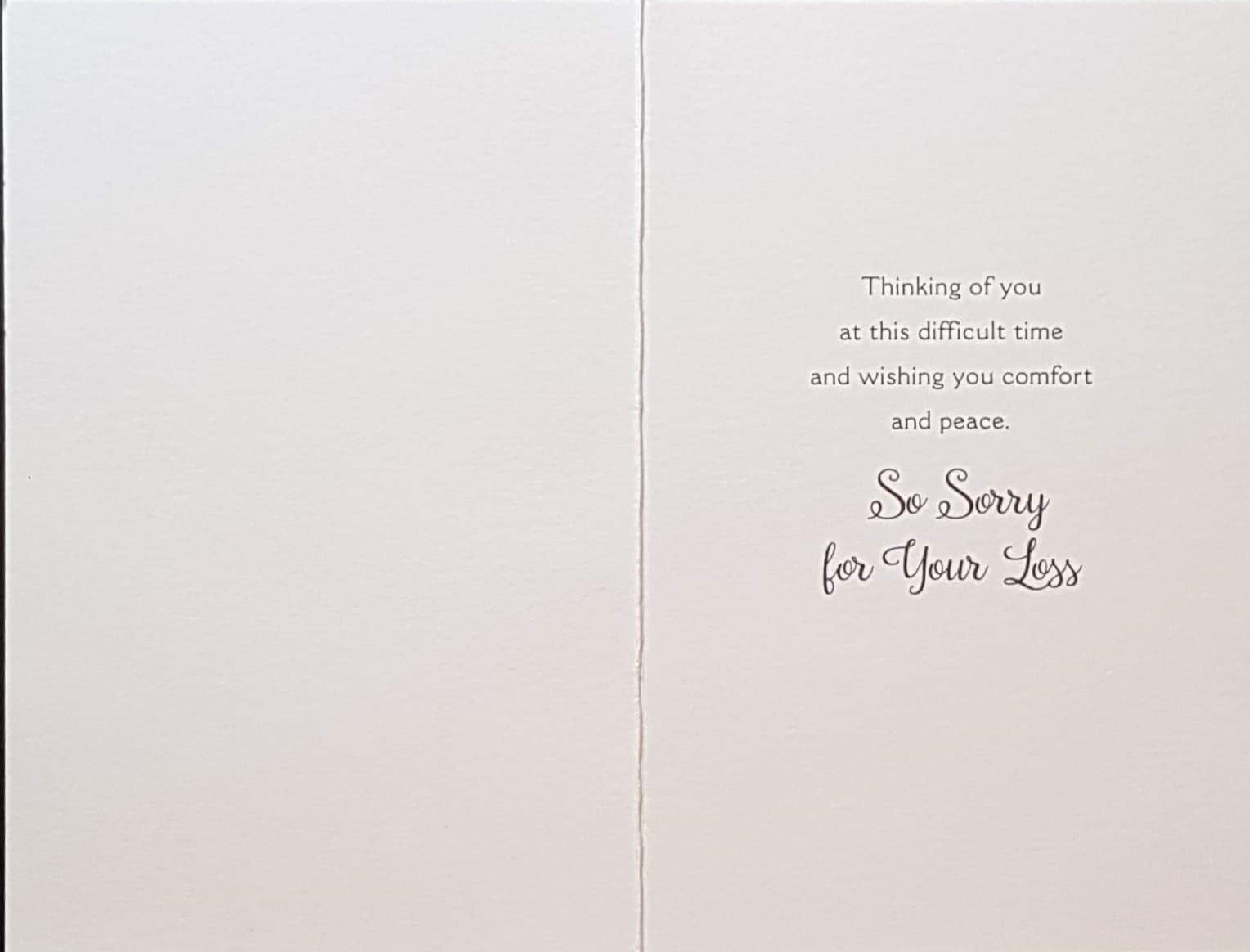 Sympathy Card - Lily Of The Valley