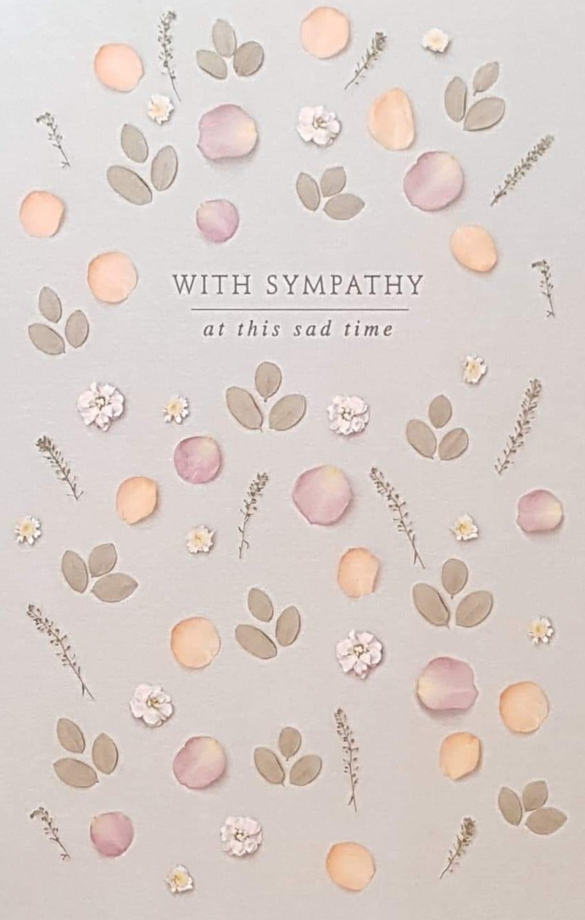 Sympathy Card - 'With Sympathy At This Sad Time'