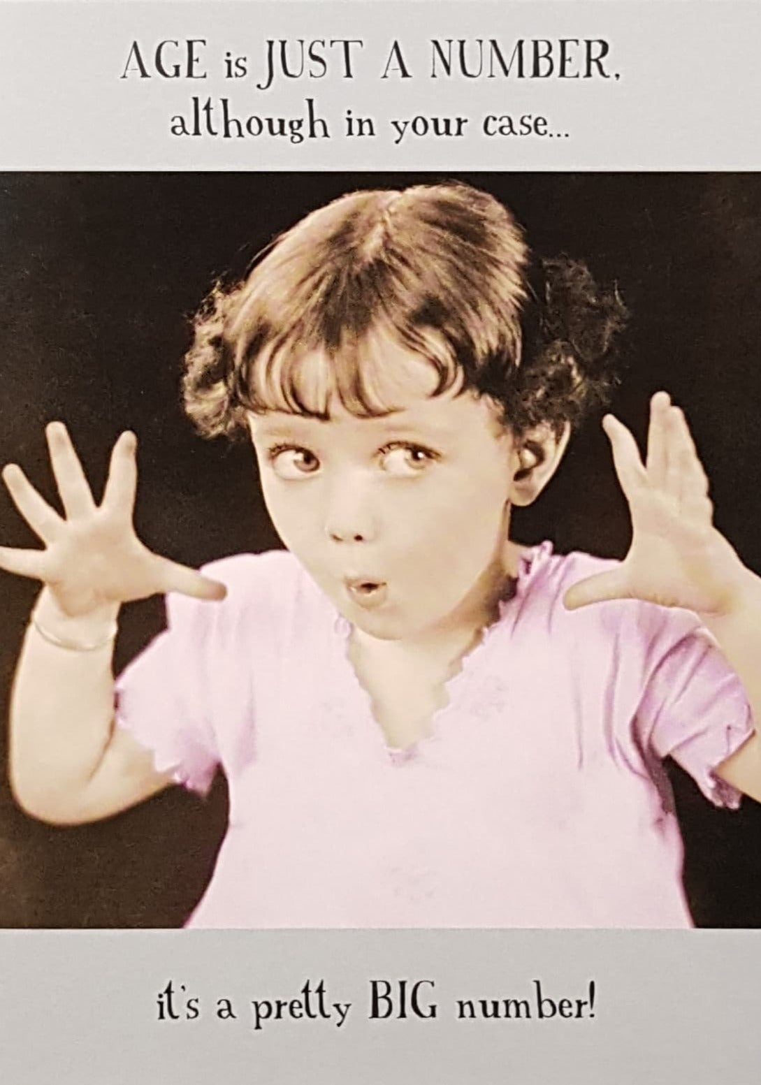 Birthday Card - Humour / Age Is Just A Number