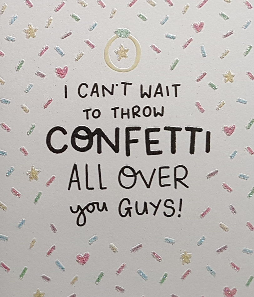 Wedding Card - Can't Wait To Throw Confetti!