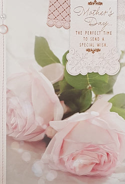 General Mothers Day Card - Two Pink Roses