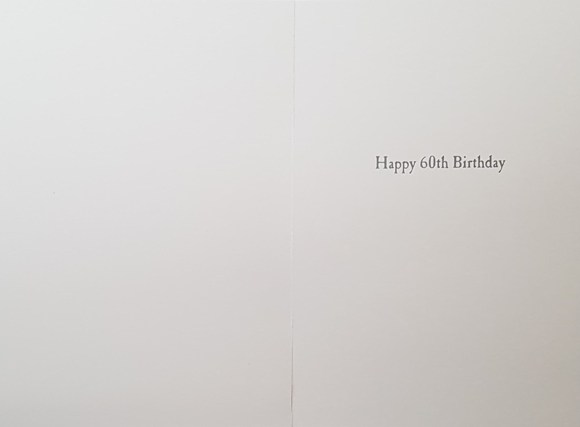 Age 60 Birthday Card - A Dark Moment In His Life... (Humour)