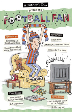 Fathers Day Card - General / Football Fan & Man Watching Football