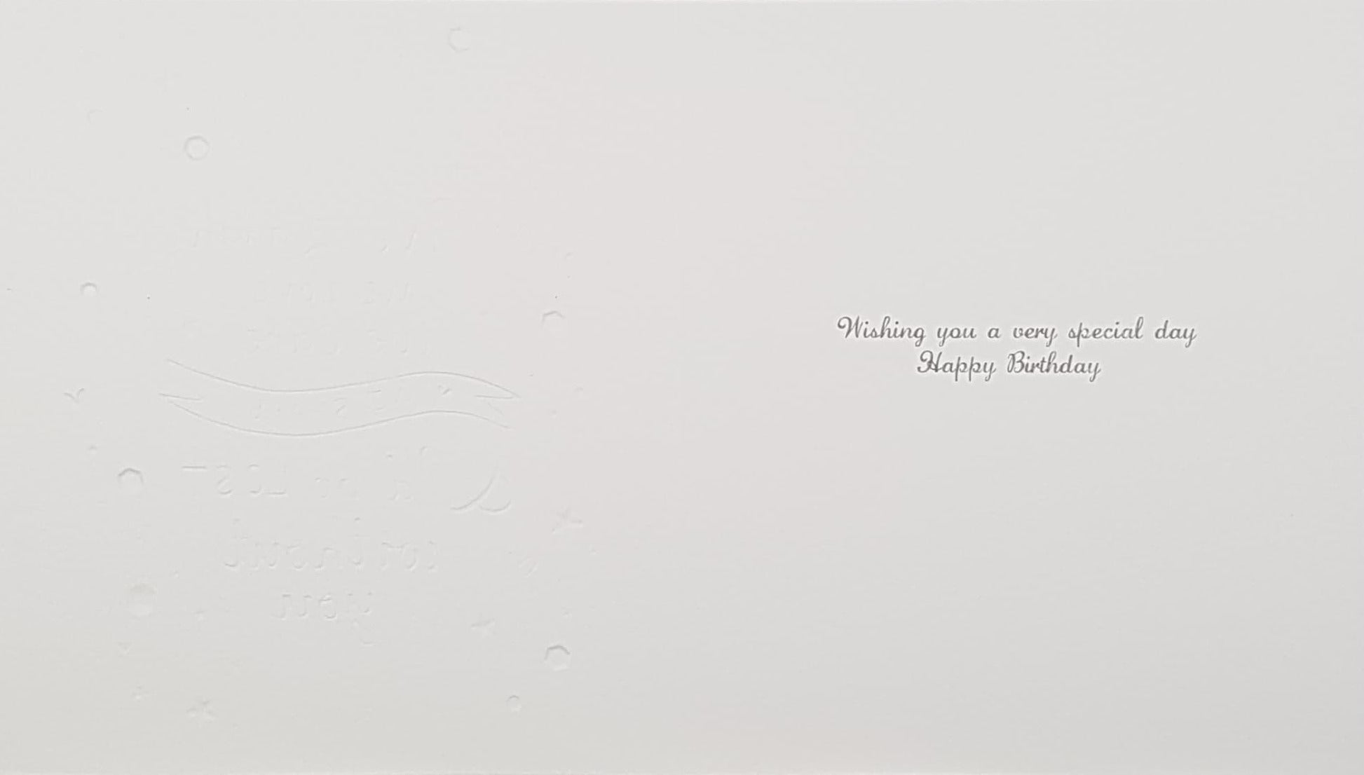 Birthday Card - Sister / 'We Laugh, We Love, We Care...'& Silver Stars