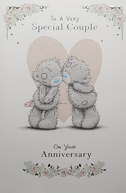 Anniversary Card - Special Couple / A Sweet Kiss To A Teddy
