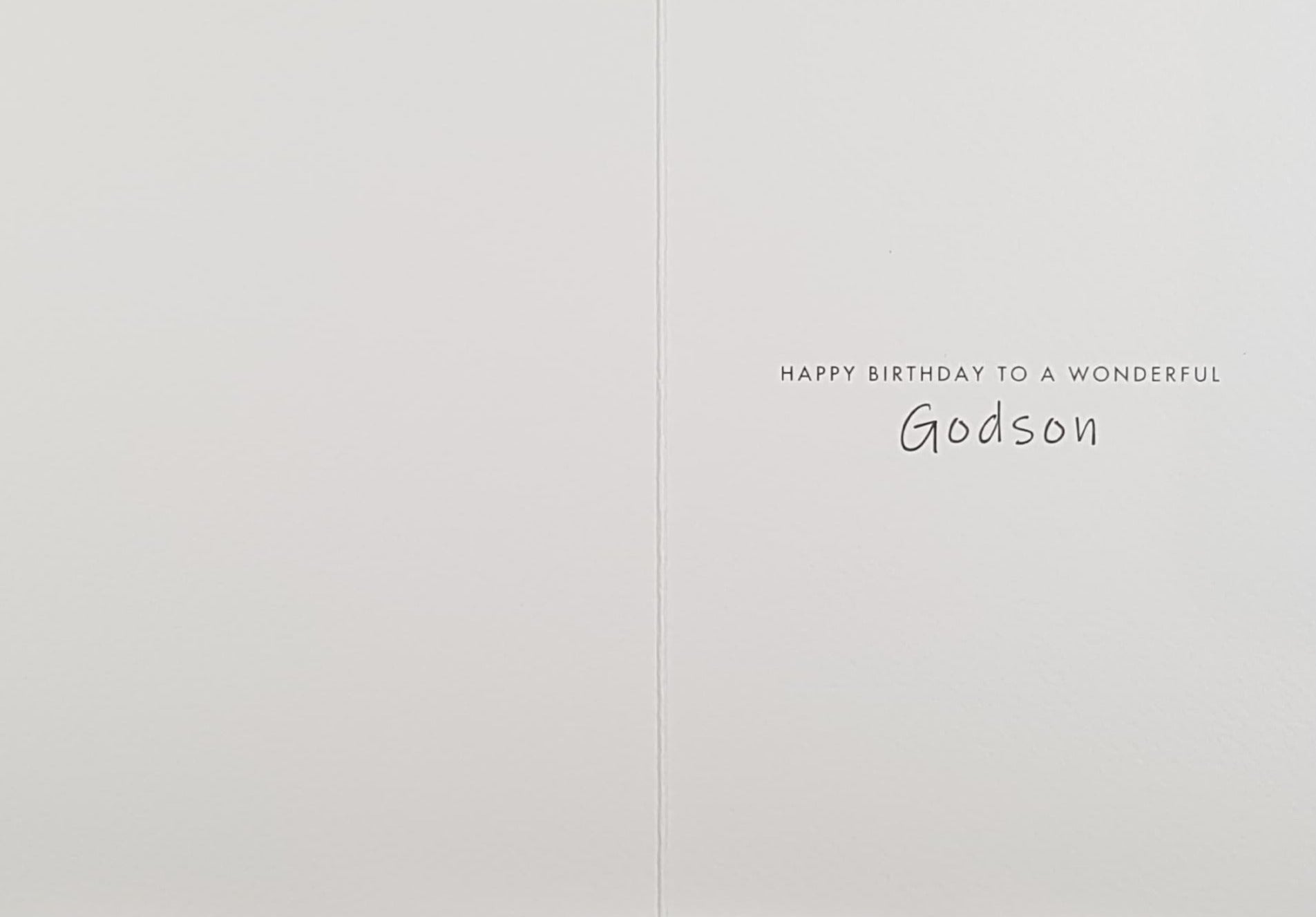 Birthday Card - Godson / Two Sailboats Out On Water