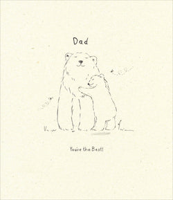 Fathers Day Card - Dad / You're The Best ! & A Lovely Hug To A Bear