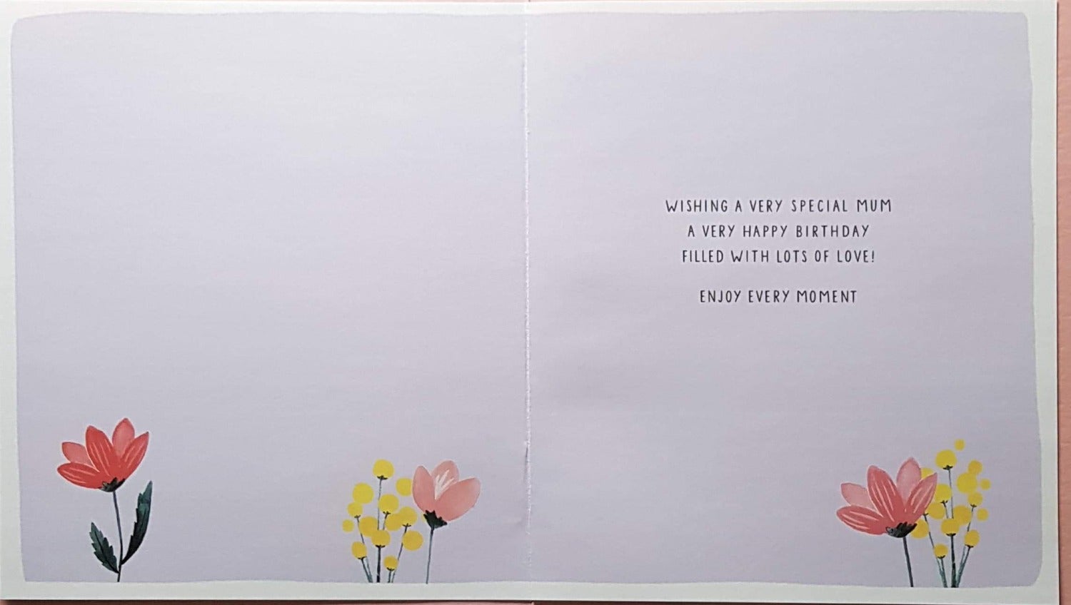 Birthday Card - Mum / Solid And Striped Candles