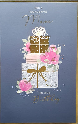 Birthday Card - Mum / Gifts Stacked Up