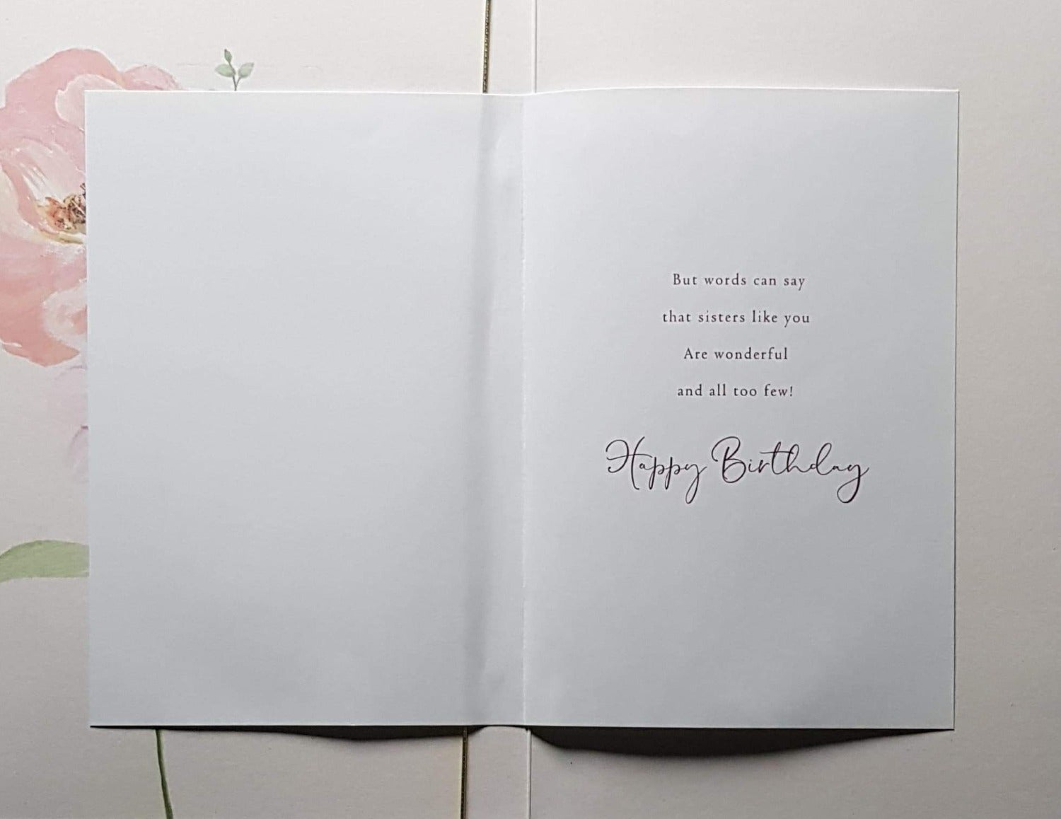 Birthday Card - Sister / 'On Special Days And In Between'