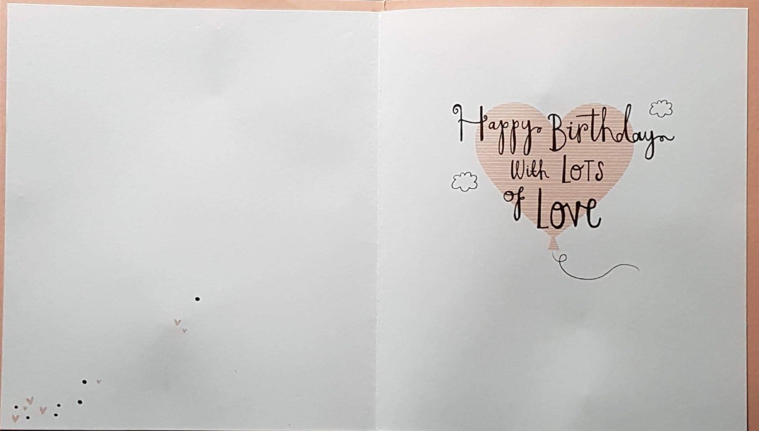 Birthday Card - Step Sister / A Big Gold Balloon