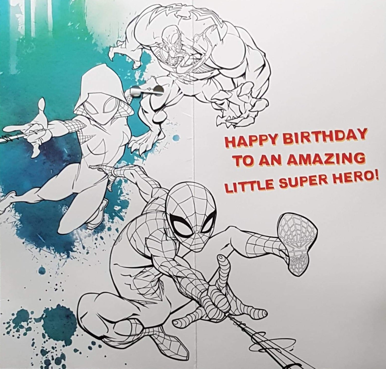 Birthday Card - Grandson / A Red Web Boy