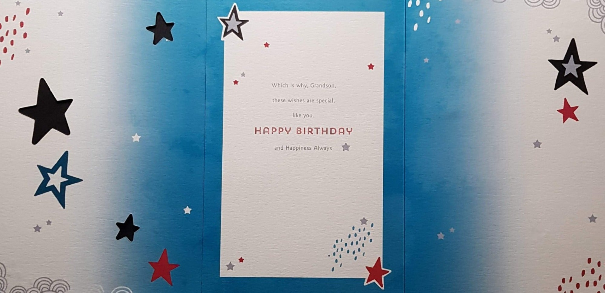 Birthday Card - Grandson / Star Fishes