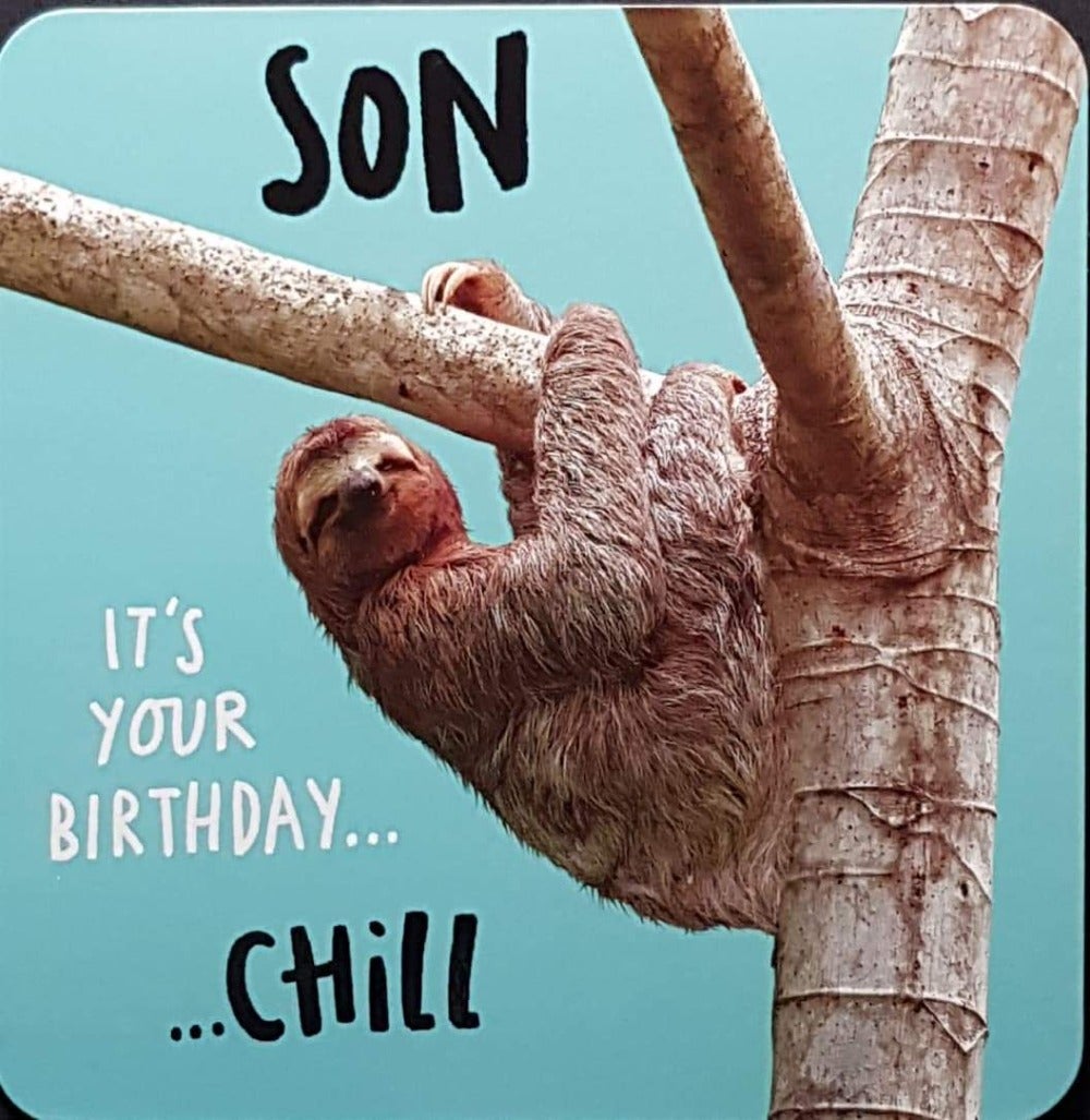 Birthday Card - Son / 'Chill' & A Koala