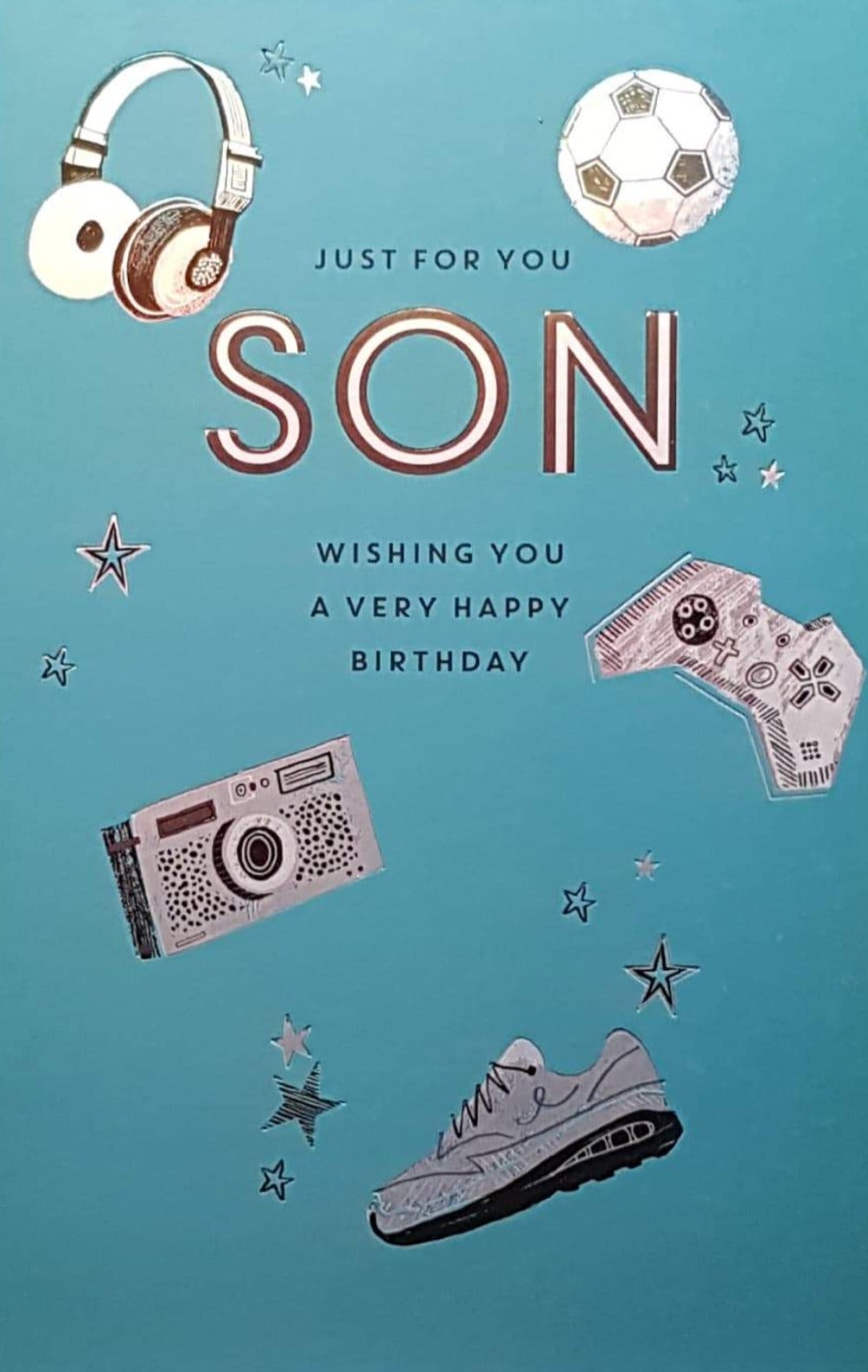 Birthday Card - Son / A Camera & A Football