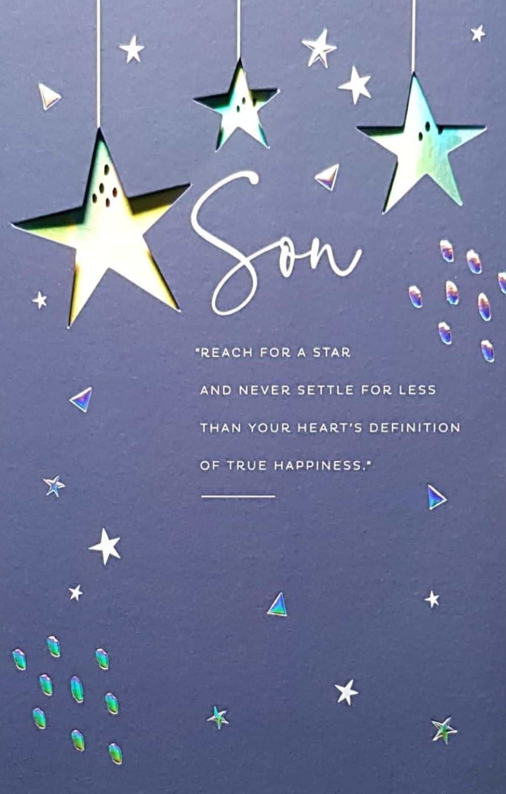 Birthday Card - Son / 'Reach For A Star'