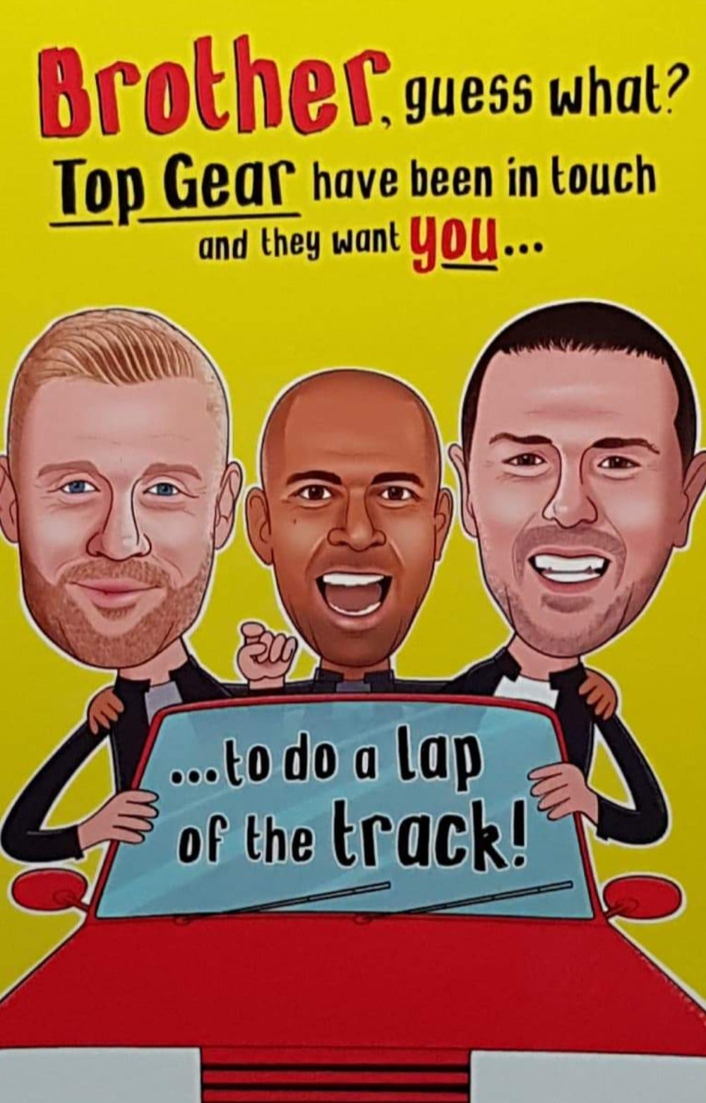 Birthday Card - Brother / 'Lap Of The Track'