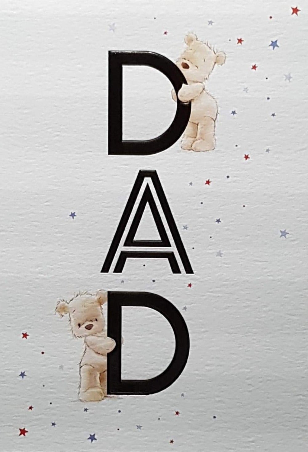 Birthday Card - Dad / Bear Cubs Hugging D