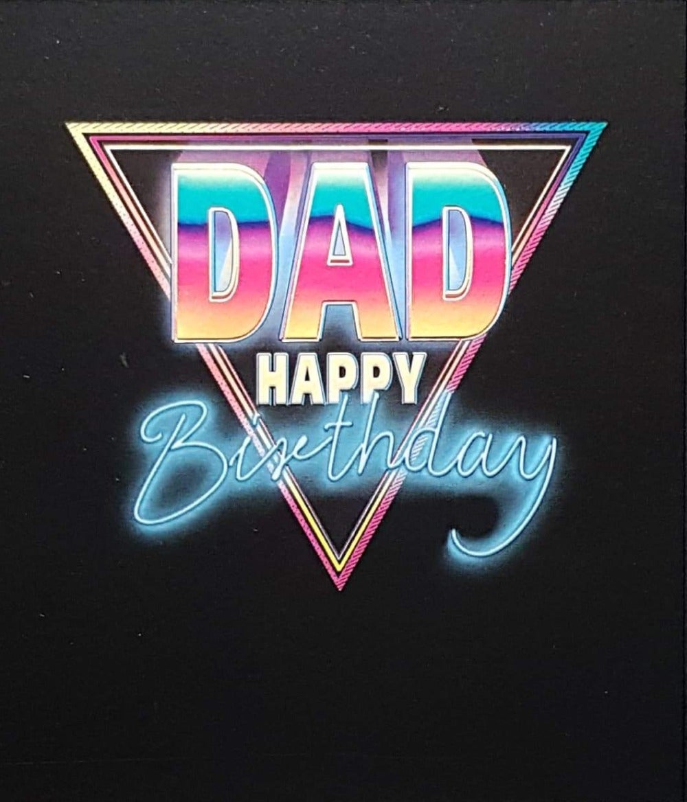 Birthday Card - Dad / A Cool Font & A Triangle