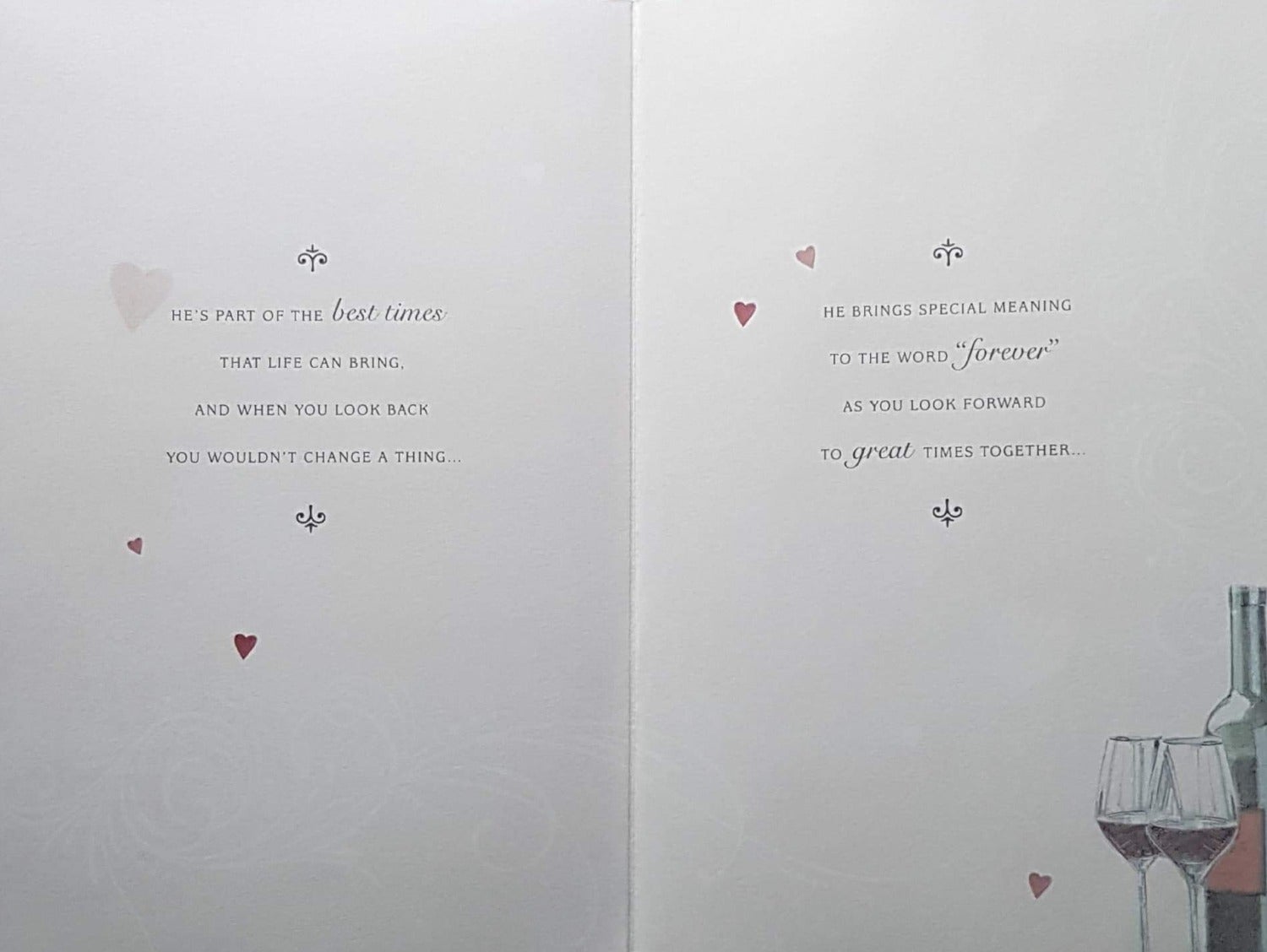 Birthday Card - Husband / Wine And Gift