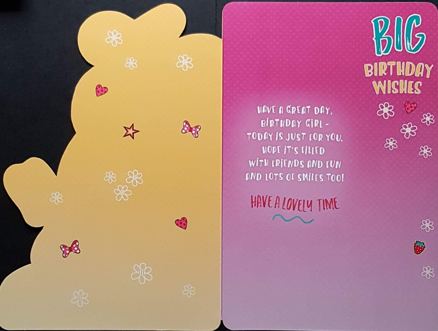 Birthday Card - Girl / A Mouse In A Pink Dress