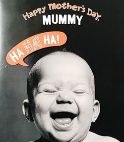 Mummy Mothers Day Card - A Cute Baby Laughing