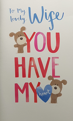 Wife Valentines Day Card