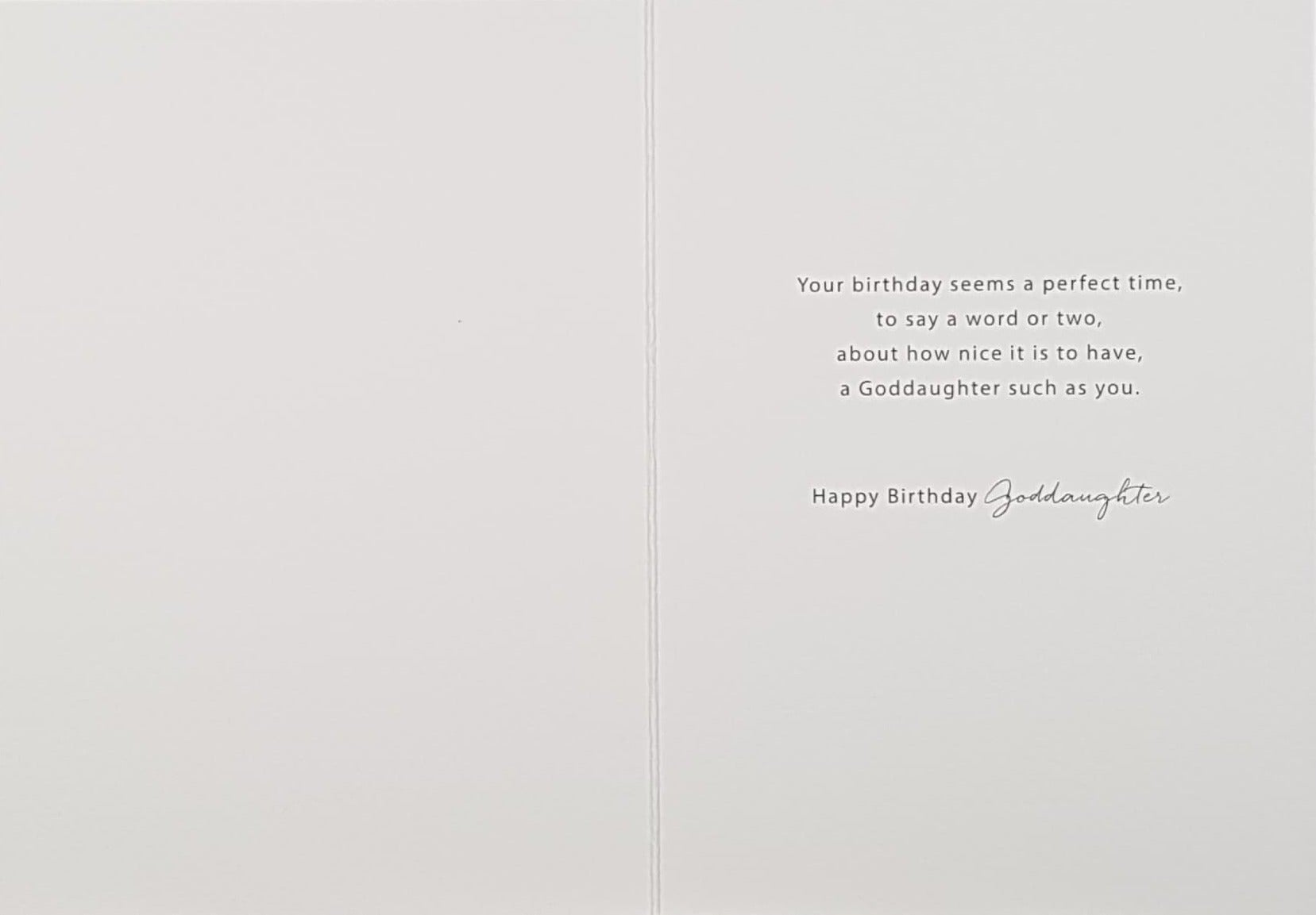 Birthday Card - Goddaughter / A Pretty Girl In A Pink Skirt